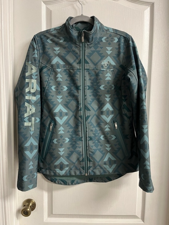 Ariat Jackets & Blazers - Ariat New Team Softshell Print Geo-Pattern Full-Zip Jacket